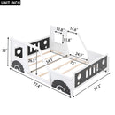 Classic Car Shaped Platform Bed With Wheels
