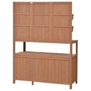 TOPMAX Potting Bench with Hutch, 50.2' Solid Fir Wood Garden Workstation by HouseOfZazla