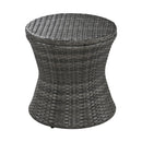 5 Pieces Patio Furniture Chair Sets, Patio Conversation Set With Wicker Cool Bar Table, Ottomans,Outdoor Furniture Bistro Sets for Porch,Backyard,Balcony,Poolside Grey