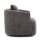 360° Swivel Barrel Sofa Chair With Throw Pillow, Upholstered Accent Chair by HouseOfZazla