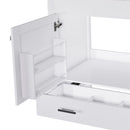 42" Bathroom Vanity Base With Doors And Drawer - White by HouseOfZazla