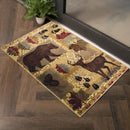 Nature's Nest - 5'3" X 7'3" Polypropylene, Lodge Area Rug - Multi / Beige by HouseOfZazla