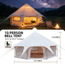 600D Oxford Bell Tent 14.8ft x 9.2ft with Stove Jack by HouseOfZazla