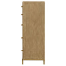 Stevie - Rectangular 5 Drawer Chest - Sand