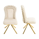 Upholstered Swivel Dining Chairs (Set of 2) by Unique Piece Furniture
