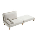 Mid Century Modern Foldable Sofa Bed, 3 In 1 Convertible Sleeper With 3 Pillows by HouseOfZazla