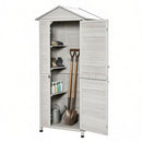 Outdoor Storage Shed with Tilted Tin Roof by HouseOfZazla