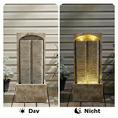 39 Inch Outdoor Water Fountain with Pump and LED Lights by HouseOfZazla