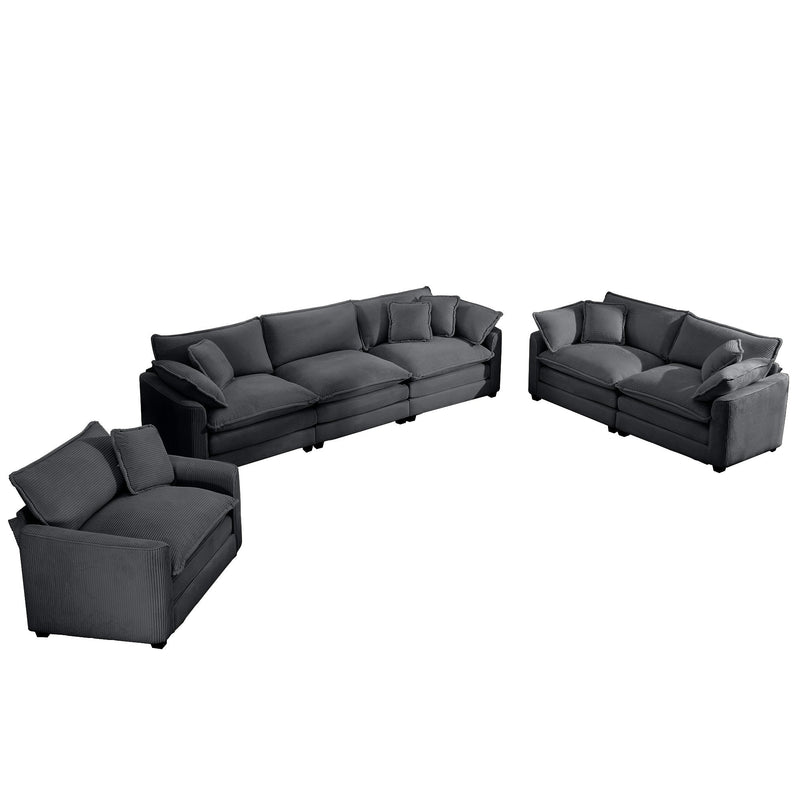 Walker Edison | 3 Piece Cloud Sofa Set