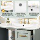 Bathroom Vanity, Modern Bathroom Cabinet With Sink Combo Set, Bathroom Storage Cabinet With A Soft Closing Door And 3 Drawers, Solid Wood Frame by HouseOfZazla