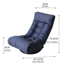 Adjustable Japanese Reclining Floor Chair Sofa With Metal Frame For Living Room by HouseOfZazla