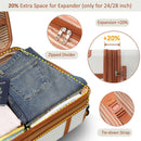 Hardshell Luggage Sets 3 Piece double spinner 8 wheels Suitcase with TSA Lock Lightweight 20"24"28"