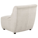 Oliver - 5 Piece Upholstered Sectional Sofa With Curved Silhouette - Ivory by HouseOfZazla