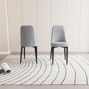 Modern Dining Chair With Cushions And Metal Legs by Unique Piece Furniture