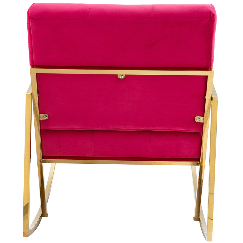 Accent Chair, leisure rocking chair with Stainless steel feet