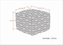 Briella - Square Woven Outdoor / Indoor Pouf - Gray / White by Unique Piece Furniture