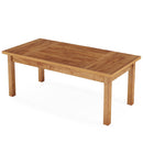 Executive Desk With Legs - Natural / Light Brown by HouseOfZazla