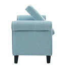 Light Blue Tufted Storage Bench by HouseOfZazla