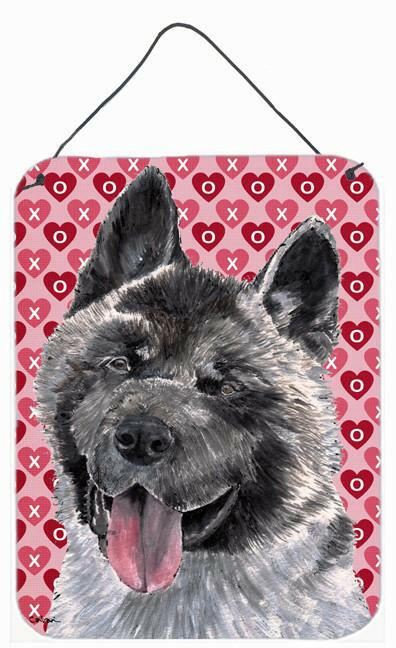 Akita Hearts Love and Valentine's Day Wall or Door Hanging Prints SC9484DS1216