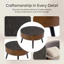 Round Coffee Table With Storage Function For Living Rooms by HouseOfZazla