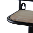 Floating Coffee Bar Shelf With Coffee Pod Holder, Hooks And Storage Shelf - Black by HouseOfZazla