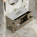 James Martin Lucian 48" Single Bathroom Vanity, Pebble Oak