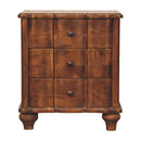 Solid Wood Lume Panel Bedside Table