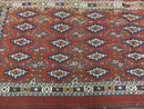 45" X 32" Antique Handmade Bokhara Turkoman Yomud Chuval Wool Rug Soumak NICE