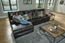Como - 3 Piece Italian Leather Match Reclining Sectional by Unique Piece Furniture