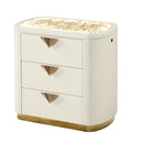 La Pierre - 3 Drawer Nightstand - Beige