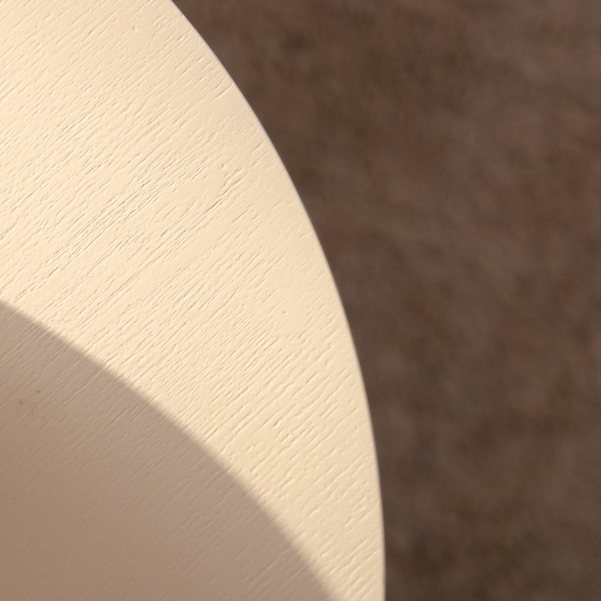 Beige Nesting Coffee Table Set of 2 Modern Drum Side Tables, photo 8 of 10