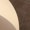 Beige Nesting Coffee Table Set of 2 Modern Drum Side Tables by HouseOfZazla