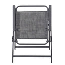 Outdoor Patio Dining Set For 4 People, Metal Patio Furniture Table And Chair Set With Umbrella - Black by HouseOfZazla