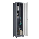 Broom Storage Cabinet Narrow Slim With Hooks And Shelves, Heavy-Duty by HouseOfZazla