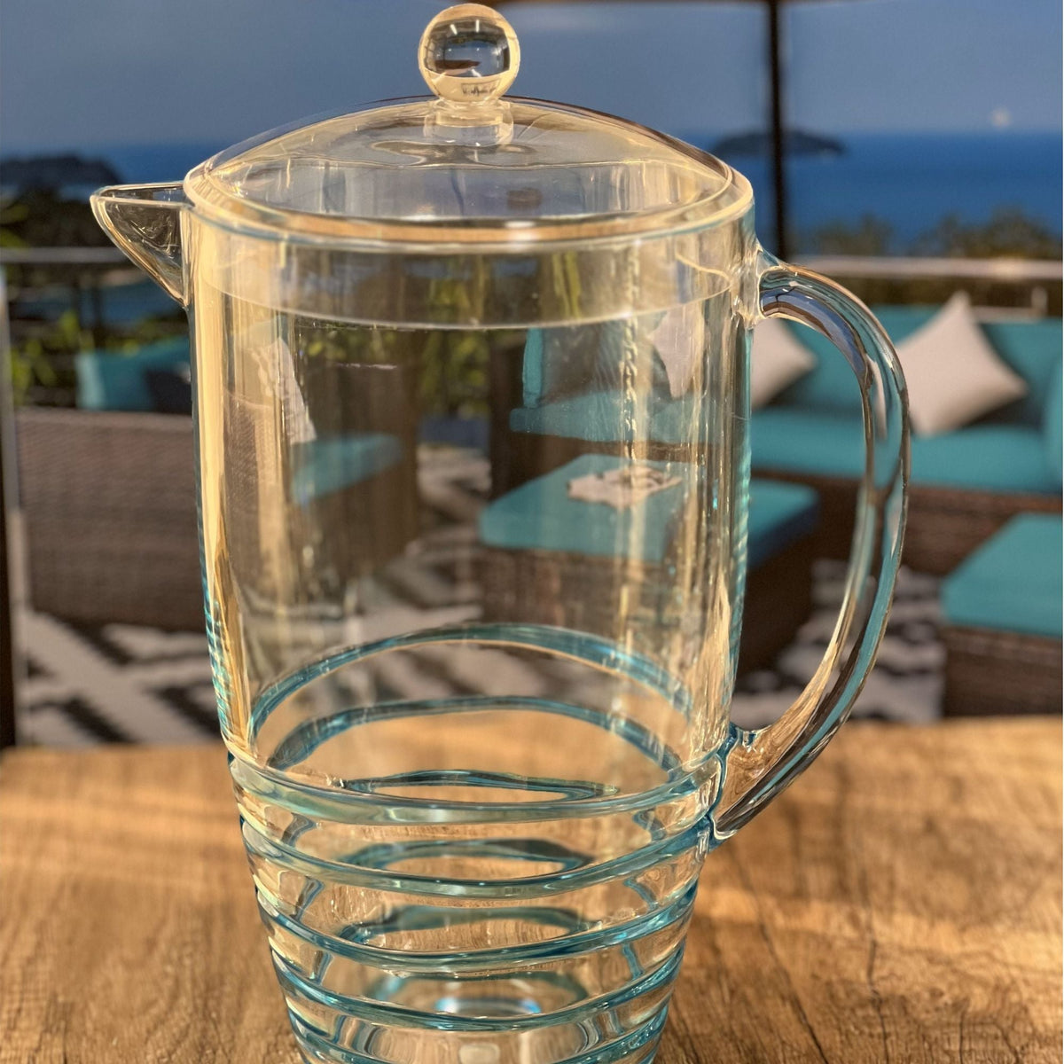 Swirl Unbreakable Plastic Water Pitcher With Lid And Spout, photo 8 of 10