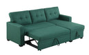 Upholstered Pull Out Sectional Sofa With Chaise by HouseOfZazla