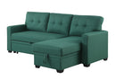Upholstered Pull Out Sectional Sofa With Chaise by HouseOfZazla