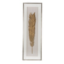 Leaf Framed Wall Art, Wall Decor For Living Room Dining Room Office Bedroom - Gold by HouseOfZazla