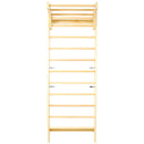 Swedish Ladder, Stall Bars Set For Physical Therapy & Gymnastics - Natural