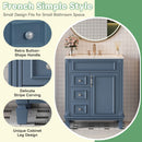 Bathroom Vanity With Sink, Compact Cabinet & 2 Drawers And Adjustable Shelf by HouseOfZazla
