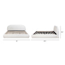 Archie Puffy Grounded - Upholstered Platform Bed by HouseOfZazla