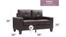 Newbury - Track Arm Loveseat For Cozy Spaces by HouseOfZazla