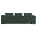 Modern L Shaped Sectional Sofa With Upholstery And Wooden Storage by HouseOfZazla