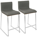 Mara - Contemporary Elegant Design Counter Stool (Set of 2) by HouseOfZazla