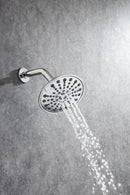 6 In. 6-Spray Balancing Shower Head Shower Faucet