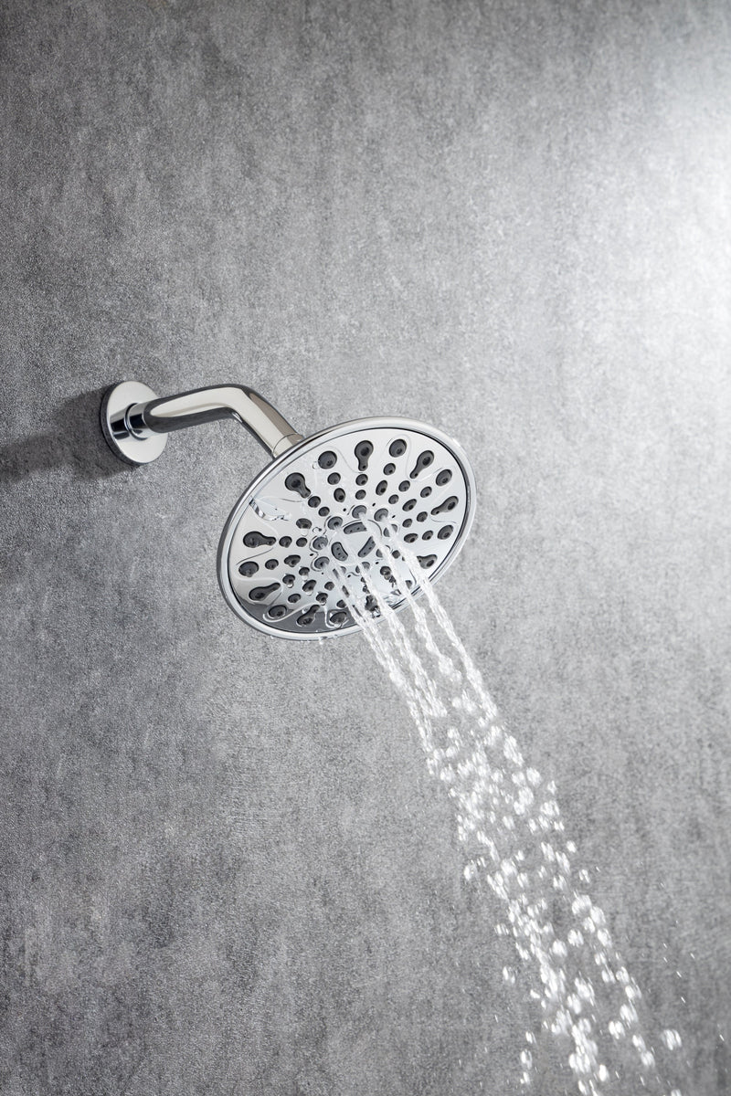 6 In. 6-Spray Balancing Shower Head Shower Faucet