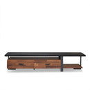 Elling - TV Stand - Walnut & Black