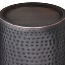 Corbin - Hammered Metal Side Table by HouseOfZazla