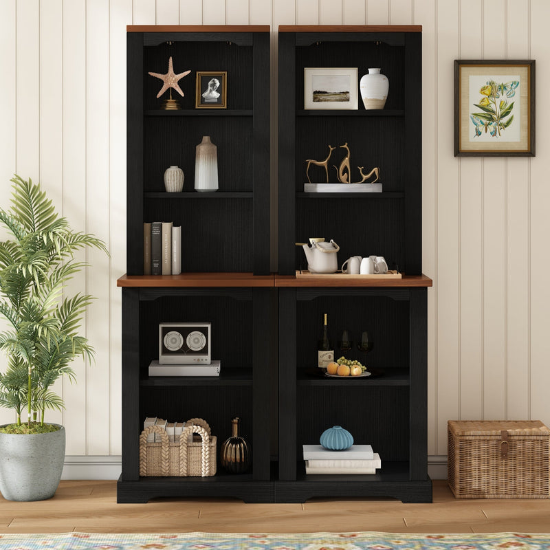 ON-TREND Two-Piece Elegant Freestanding Tall Cabinet, photo 2 of 10