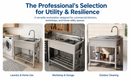 Stainless Steel Utility Sink, Freestanding Sink 2 by HouseOfZazla
